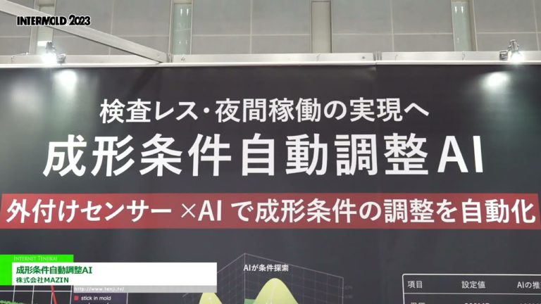 [INTERMOLD 2023] AI pelarasan automatik keadaan acuan - MAZIN Co., Ltd.