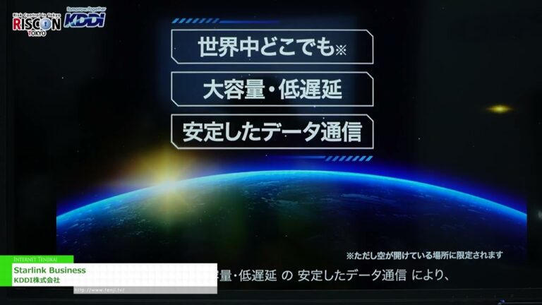 [RISCON TOKYO(Ekspo Perdagangan Keselamatan & Keselamatan) 2024] Perniagaan Starlink - KDDI Corporation